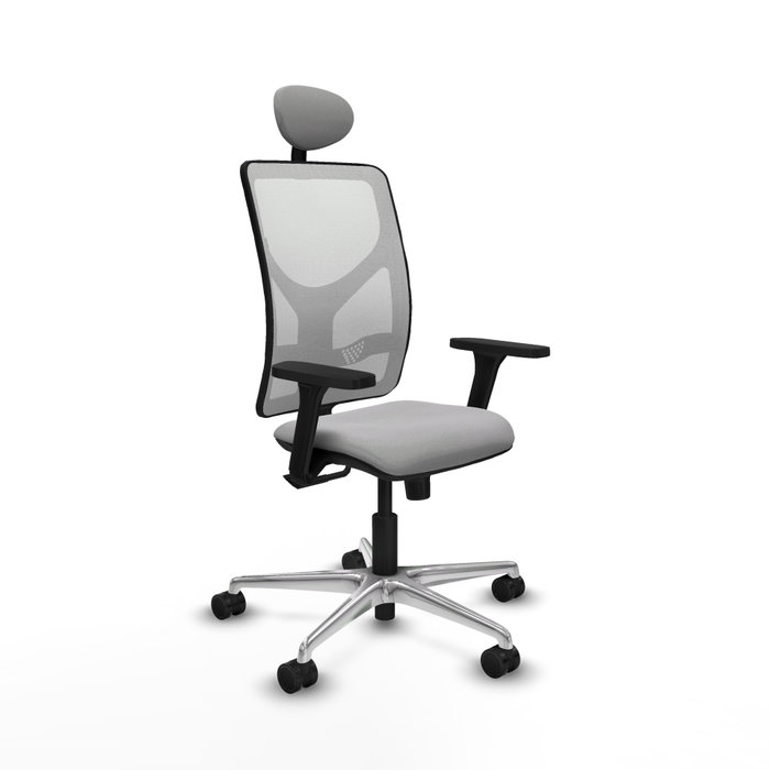 PIQUERAS Y CRESPO Silla de oficina Motilla Gris claro y Blanco PIQUERAS Y CRESPO Silla de oficina Motilla Gris claro y Blanco