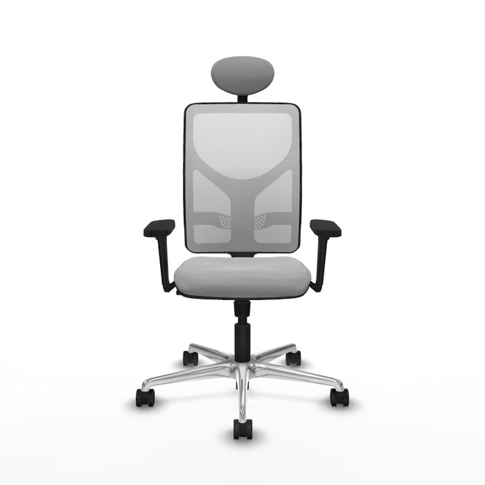 PIQUERAS Y CRESPO Silla de oficina Motilla Gris claro y Blanco PIQUERAS Y CRESPO Silla de oficina Motilla Gris claro y Blanco