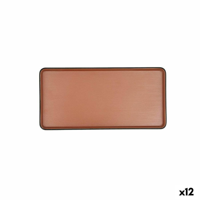 Bidasoa Bandeja Rectangular Bicolor Gio Negro 24x11,5 cm (12 Unidades)</html>
