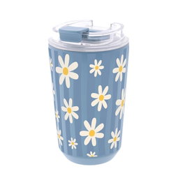 AUREA Vaso térmico interior cerámico 400ml petrol blue floral