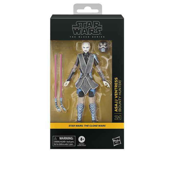 Hasbro Star Wars The Black Series Asajj Ventress (Bounty Hunter) Figura de Colección 15 cm The Clone Wars Hasbro Star Wars The Black Series Asajj Ventress (Bounty Hunter) Figura de Colección 15 cm The Clone Wars