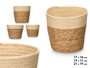 GIFTDECOR Set de 3 Cestos Redondos Natural