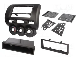 ACV Bastidor de montaje de radio 2 DIN para Honda Fit 2006-2007, Negro