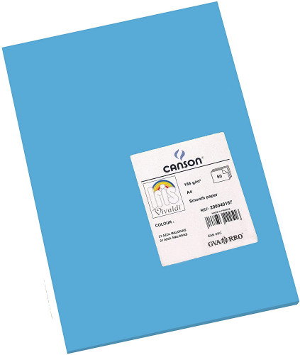 Canson Cartulina Iris Azul Maldivas A4 185g