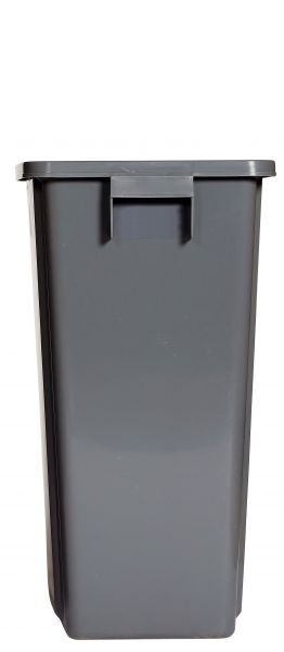 PROBBAX - PB-1080-GRY - Cubo de reciclaje sin tapa - 32 x 46 x 58 cm - 60 L - Gris