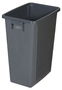 PROBBAX - PB-1080-GRY - Cubo de reciclaje sin tapa - 32 x 46 x 58 cm - 60 L - Gris