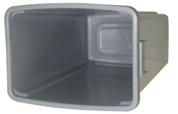PROBBAX - PB-1080-GRY - Cubo de reciclaje sin tapa - 32 x 46 x 58 cm - 60 L - Gris