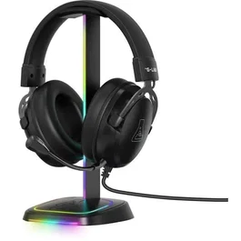 The G-Lab Soporte para Auriculares Gaming K-STAND-NEON RGB Negro Iluminación RGB THE3760162052244