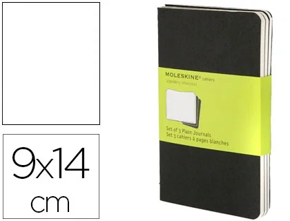 Moleskine Cahier Set de 3 Libretas 9x14 cm Negro Moleskine Cahier Set de 3 Libretas 9x14 cm Negro