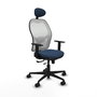 PIQUERAS Y CRESPO Silla de oficina Jorquera Azul Marino y Blanco