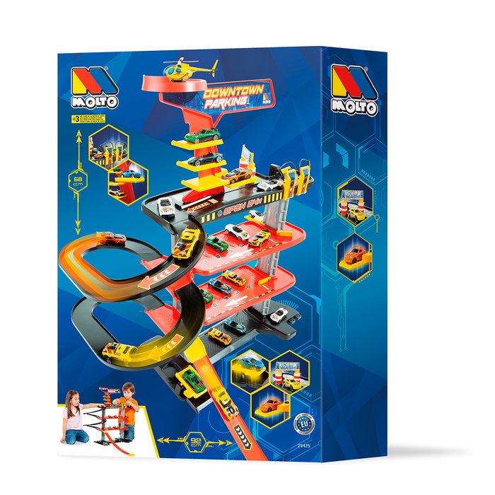 Molto Parking Loop Garage de 4 Plantas con Helipuerto