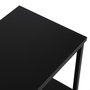Versa Estantería de Metal Negro 70x60 cm - 30x60x70 cm