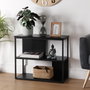 Versa Estantería de Metal Negro 70x60 cm - 30x60x70 cm