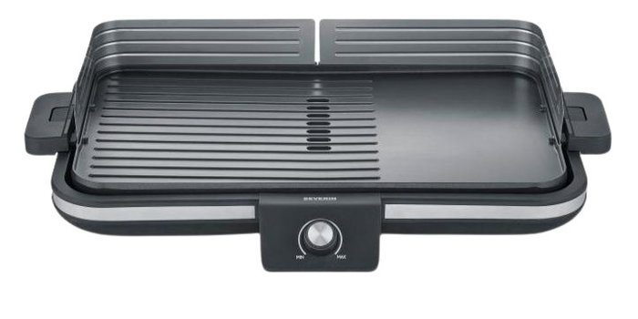 Severin Plancha Eléctrica Grill con Placa Antiadherente Extraíble Negro