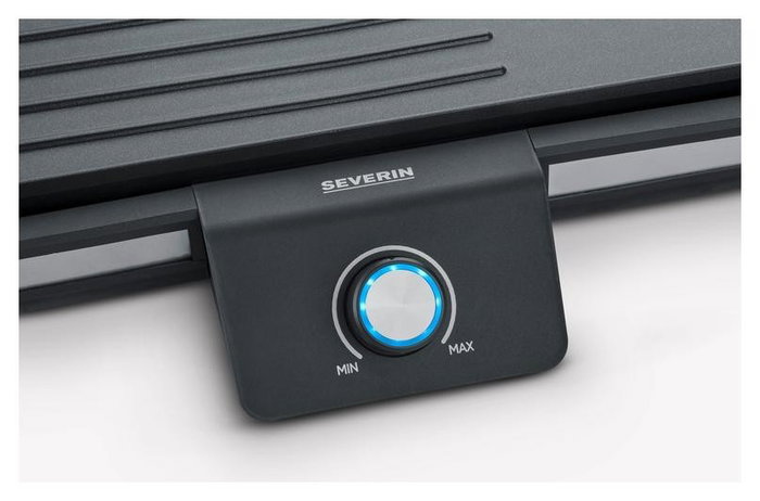 Severin Plancha Eléctrica Grill con Placa Antiadherente Extraíble Negro