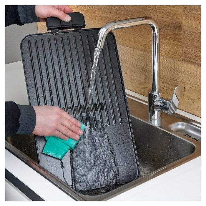 Severin Plancha Eléctrica Grill con Placa Antiadherente Extraíble Negro