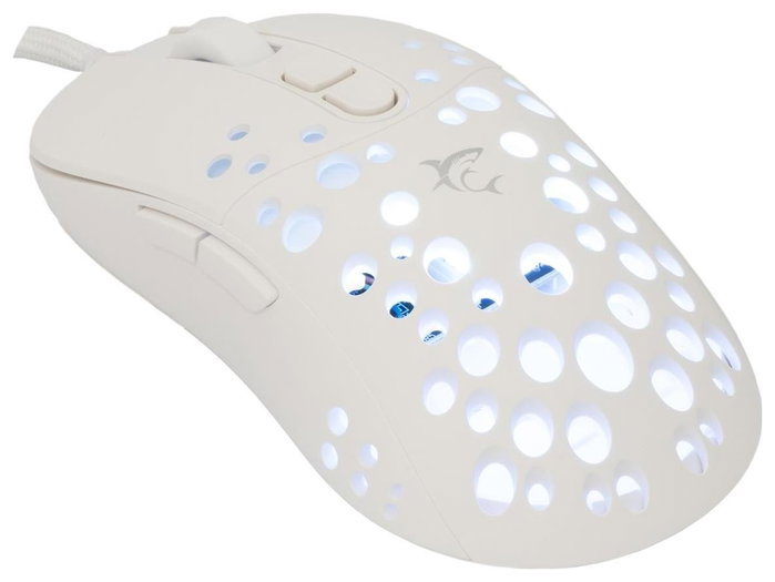 White Shark Tristan Myszka gamingowa blanca RGB 12800 dpi