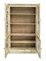 DKD Home Decor Vitrina de Madera Maciza de Mango Natural 120x50x205