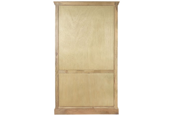 DKD Home Decor Vitrina de Madera Maciza de Mango Natural 120x50x205