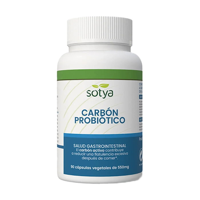 Sotya Carbón Activado con Probióticos 90 Cápsulas Sotya Carbón Activado con Probióticos 90 Cápsulas
