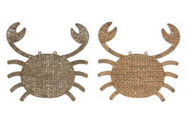 DKD Home Decor Decoración de Pared Seagrass 55x5x53, Pack de 2