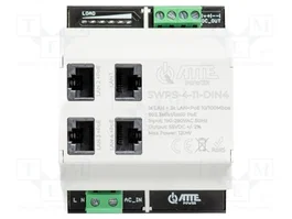 ATTE POWER SWPS-4-11-DIN4 Switch PoE Ethernet de 4 puertos