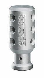 Sparco Pomo Piuma Anodizado Gris / Negro Opaco
