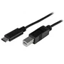 StarTech Cable USB-C a USB-B 2 m USB 2.0 Negro - Conecte impresoras o discos duros a puertos USB-C/Thunderbolt 3