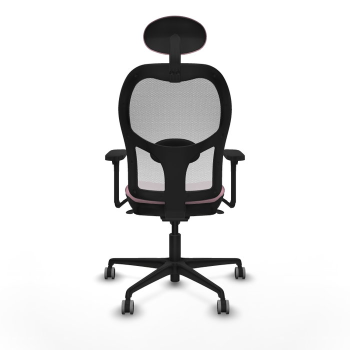 PIQUERAS Y CRESPO Silla de oficina Jorquera Rosa y Blanca