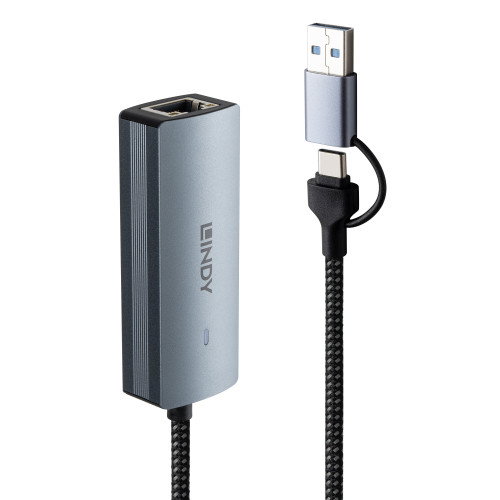 Lindy Hub USB 3.2 Gen 2 Type-C 5000 Mbit/s Gris - Interfaz 43415