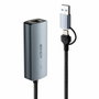 Lindy 43415 Hub USB 3.2 Gen 2 Type-C 5000 Mbit/s con Ethernet LAN Gris