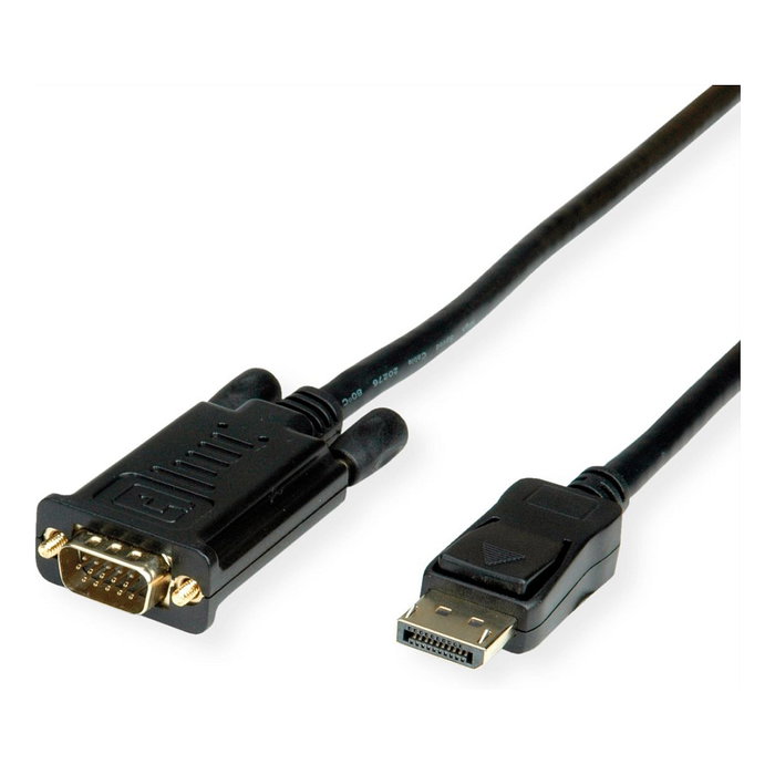 VALUE Cable Adaptador DisplayPort a VGA de 2 m, Negro VALUE Cable Adaptador DisplayPort a VGA de 2 m, Negro