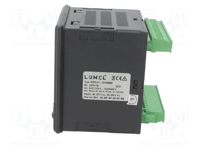 LUMEL ND30IOT Medidor de Parámetros de Red Digital con LCD TFT 3,5 pulgadas