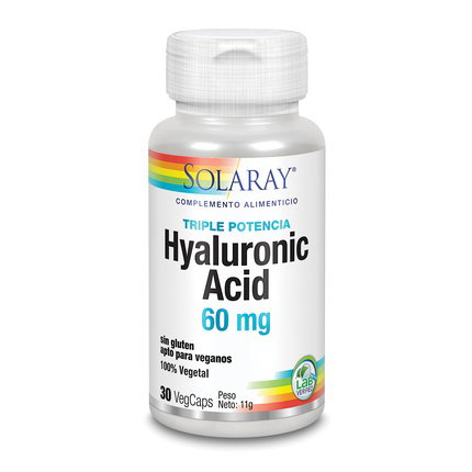 SOLARAY Ácido Hialurónico 60 mg, 30 cápsulas vegetales