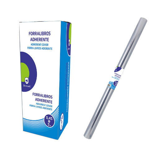 Bismark Forralibros Adherente PVC Transparente 5 m x 45 cm Bismark Forralibros Adherente PVC Transparente 5 m x 45 cm