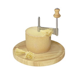 TELLIER Girolle Cortador de Queso 22 cm x 15,5 cm - Inox/Madera