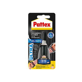 Pattex PSG5C Sekundenkleber Ultra Gel, 3g, Resistente al Agua, Sin Disolvente, Tubo