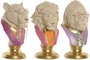 DKD Home Decor Set de 3 Figuras de Resina Tigre, León y Gorila