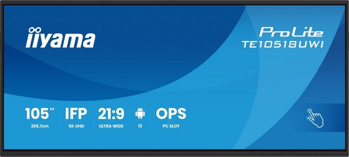 Iiyama ProLite TE10518UWI-B1AG Pantalla Táctil Digital 105 pulgadas 5K Ultra HD