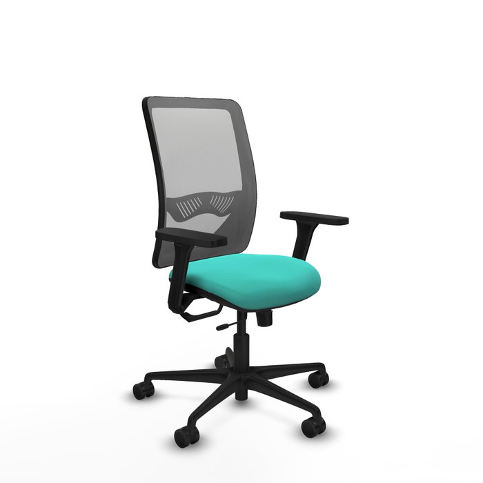 PIQUERAS Y CRESPO Silla de oficina Zulema con mecanismo Sincro/Traslack, Turquesa y Gris PIQUERAS Y CRESPO Silla de oficina Zulema con mecanismo Sincro/Traslack, Turquesa y Gris