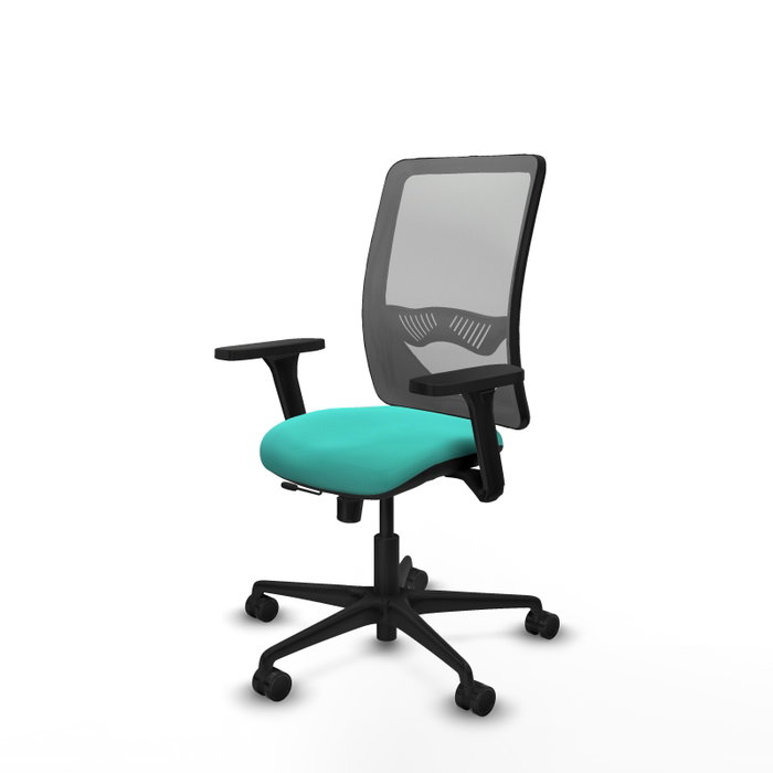 PIQUERAS Y CRESPO Silla de oficina Zulema con mecanismo Sincro/Traslack, Turquesa y Gris PIQUERAS Y CRESPO Silla de oficina Zulema con mecanismo Sincro/Traslack, Turquesa y Gris