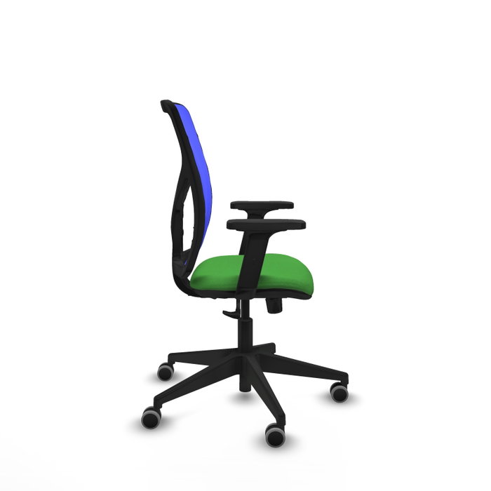 PIQUERAS Y CRESPO Silla de oficina Motilla con mecanismo Sincro, Tela Verde y Malla Azul PIQUERAS Y CRESPO Silla de oficina Motilla con mecanismo Sincro, Tela Verde y Malla Azul