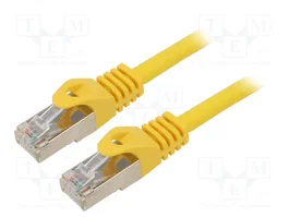 GEMBIRD Cable Ethernet Patch Cord Cat 6a S/FTP 15m Amarillo