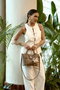Lucky Bees Bolso de Hombro Celeste de Cuero de Polivinilo para Mujer, Accesorio Elegante y Sofisticado para el Día a Día