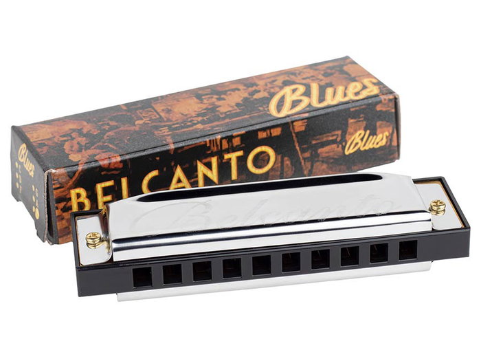Belcanto Armónica de Blues HRM-20-D# con 20 Lengüetas de ABS en Re# Sharp