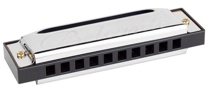 Belcanto Armónica de Blues HRM-20-D# con 20 Lengüetas de ABS en Re# Sharp