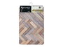 Kinvara Alfombra Cocina Efecto Madera Poliester y TPE 40x60 cm (Set de 24)