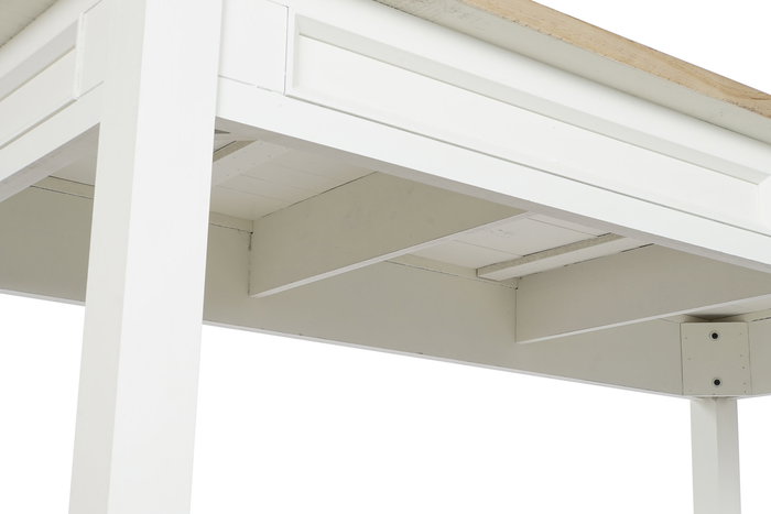 DKD Home Decor Mesa Comedor Morefond 23 Tradicional Romantico Beige Marron 80 x 79 x 160 cm