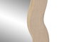 DKD Home Decor Espejo Tapizado en Lino Beige 61x91,5 cm