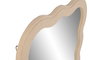 DKD Home Decor Espejo Tapizado en Lino Beige 61x91,5 cm